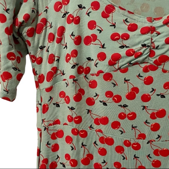 Sourpuss cherries dress (fits small) - Picture 2 of 11